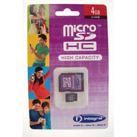 Integral 4GB microSDHC (INMSDH4G4)